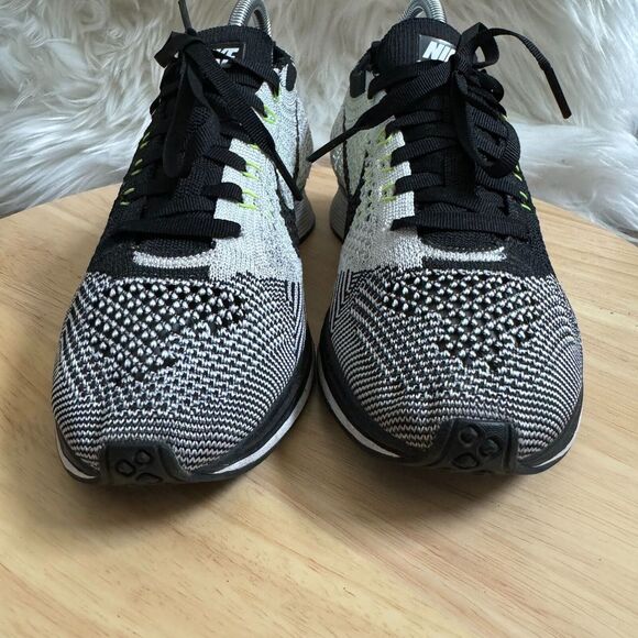 Lot of 2 Nike Flyknit Racer Oreo / Volt 2.0 Men's Sz 5 Women Sz 6.5 - Picture 12 of 16